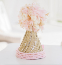 Load image into Gallery viewer, Party Hat - Pink and Gold
