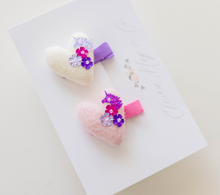 Load image into Gallery viewer, Unicorn Heart - Sequin Clip Set
