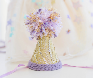 Purple and Gold Party Hat