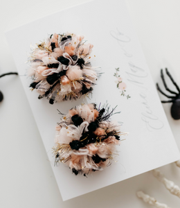 Pom Pom Pigtail Set - Blush Halloween