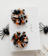 Load image into Gallery viewer, Pom Pom Pigtail Set - Rust Halloween
