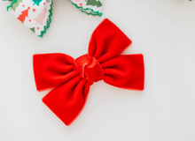 Load image into Gallery viewer, Red Olivia Hair bow
