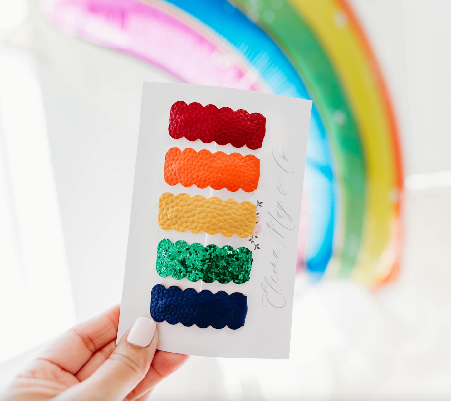 Primary Rainbow - Snap Clip SET