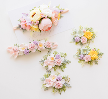 Load image into Gallery viewer, Sofia Floral Clips - Cherry Blossom Yellow
