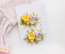 Load image into Gallery viewer, Sofia Floral Clips - Cherry Blossom Yellow
