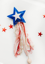 Load image into Gallery viewer, Americana Collection Wand - Blue and Pink Star
