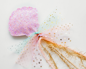 Seashell  Wand - Festive Purple